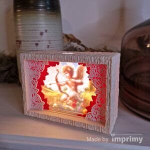 Color lithophane and romantic shadowbox